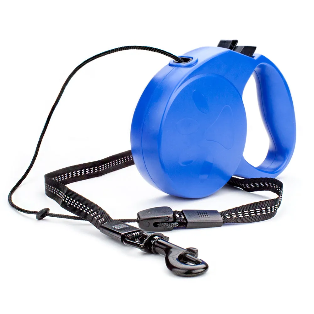 10-foot Blue Extra-Small Retractable Dog Leash