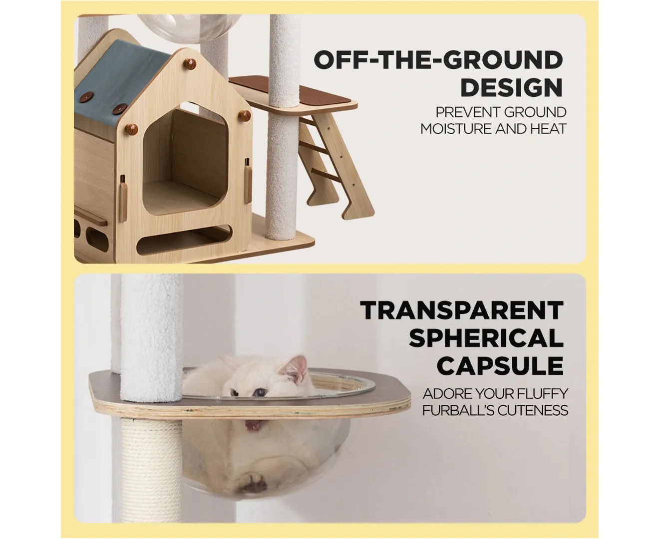 1.67cm Cat Tree Mega Cat Tower and Scratching Post - Windmill style