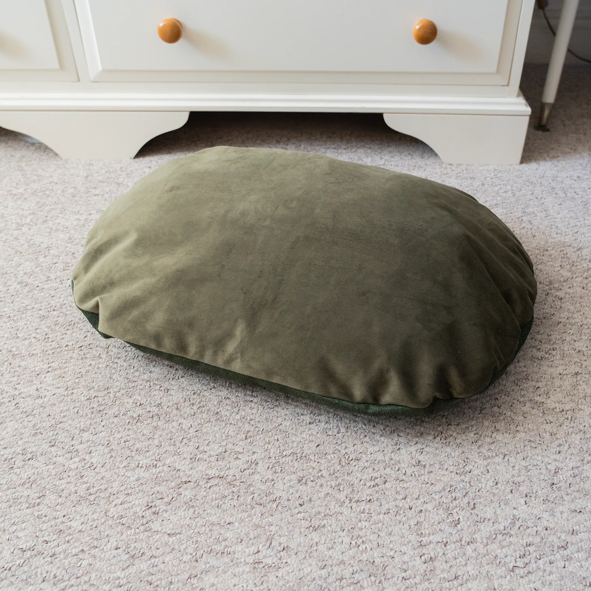 AllPetSolutions Alfie Premium Luxury Dog Bed - Forest Green - S/M/XL