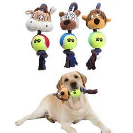 Bite Resistant Cotton Rope Sound Dog Pet Chew Toys For Interactive Play
