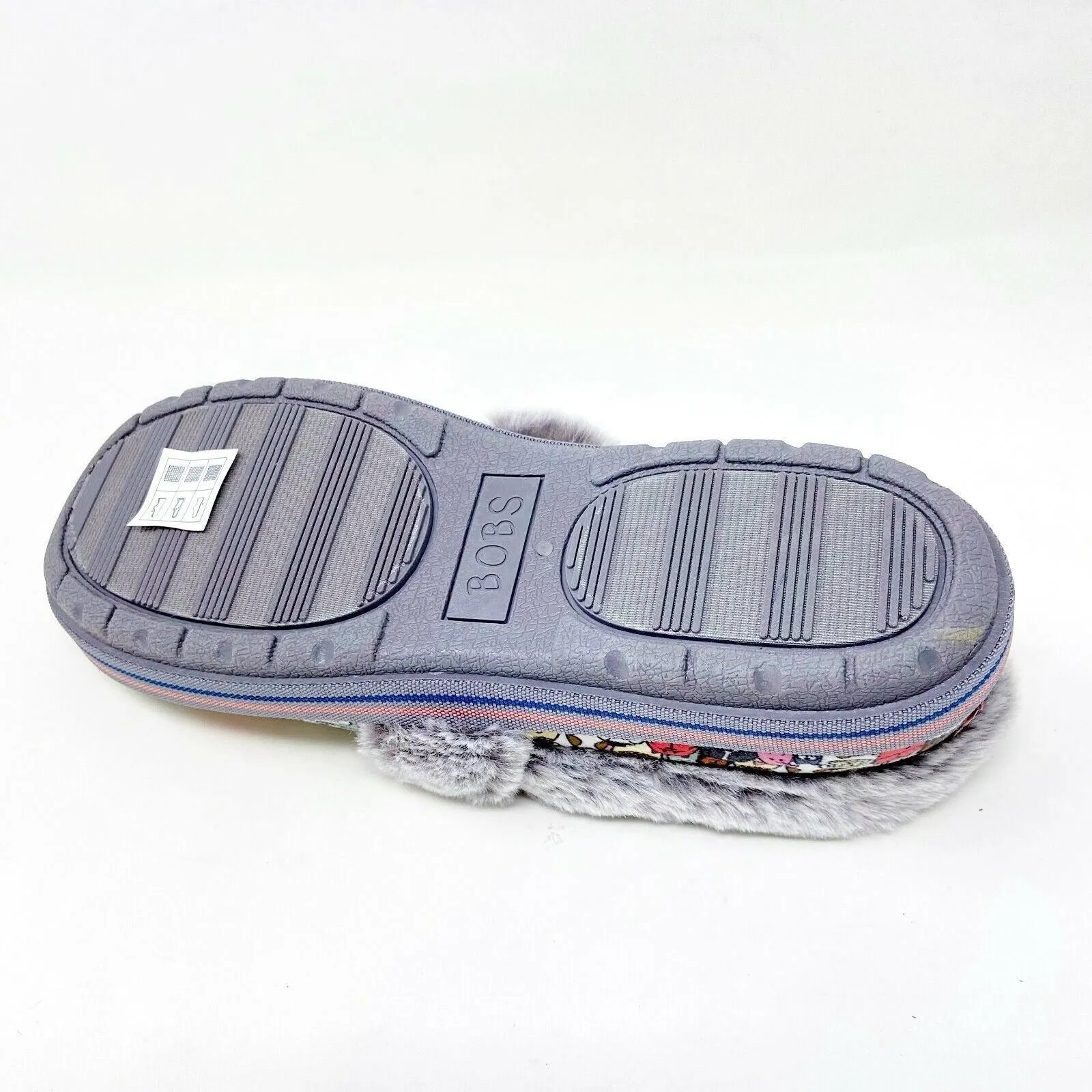 Bobs Skechers Too Cozy Snuggle Rovers Dogs Gray Womens Memory Foam Slippers