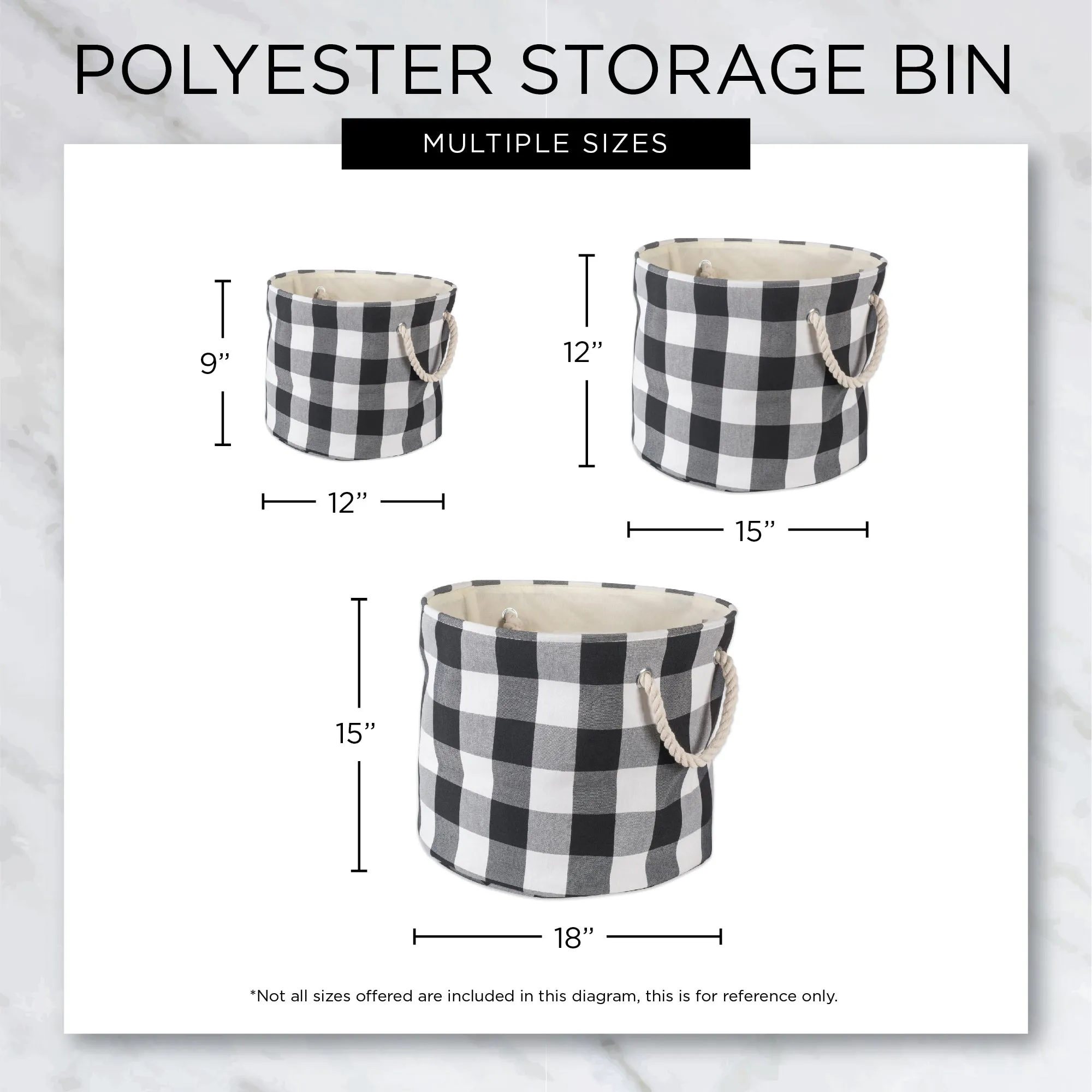 Bone Dry Collapsible Pet Storage Bin, Paw/Bone Print, Gray, Medium Round - 12x15x15"