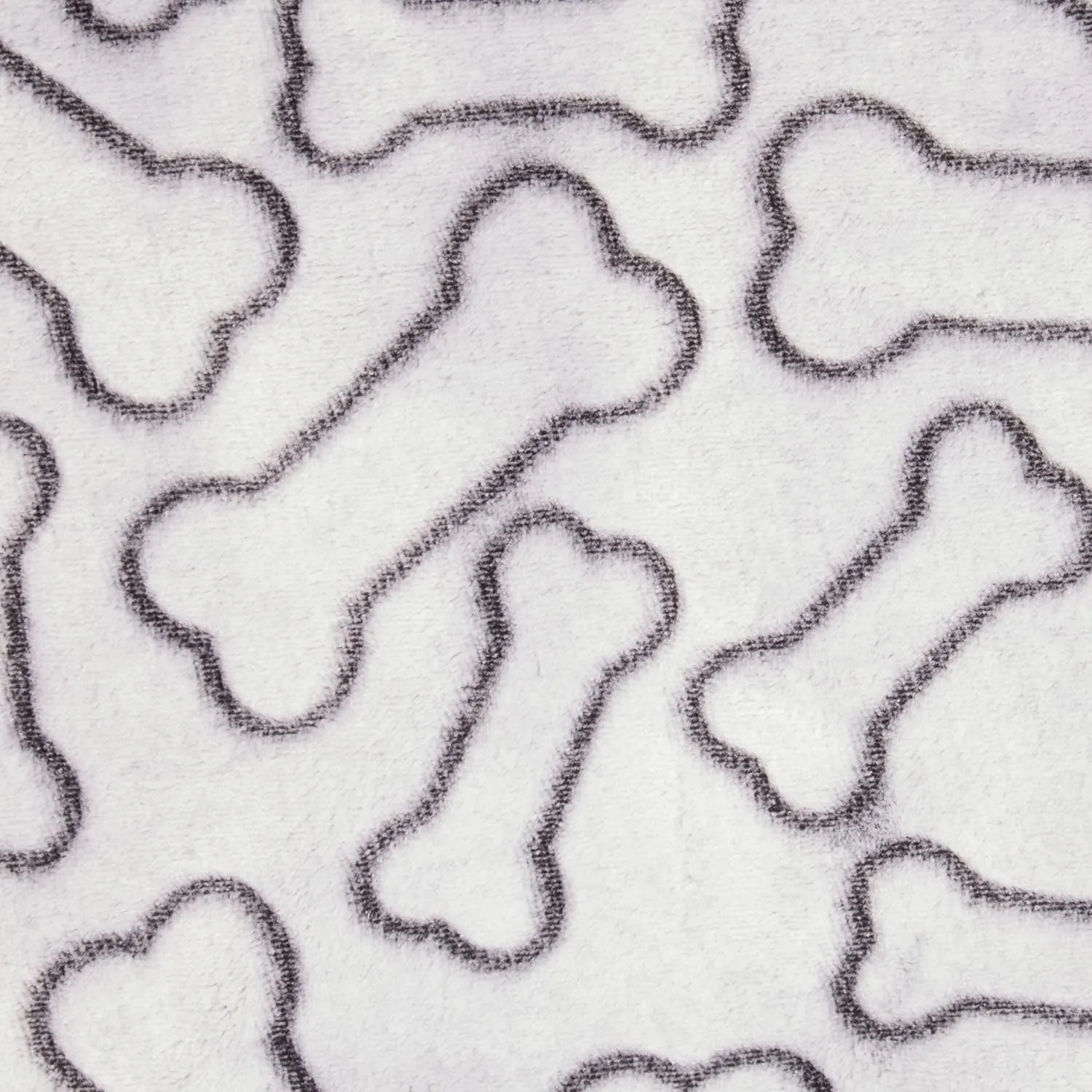 Bone Dry Embossed Bone Collection, Pet Blanket, 36x48, Black