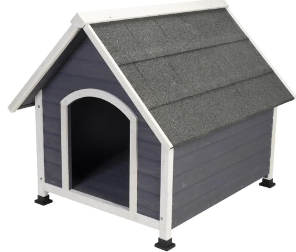 Bonofido Peaked Roof Wood Kennel - Small