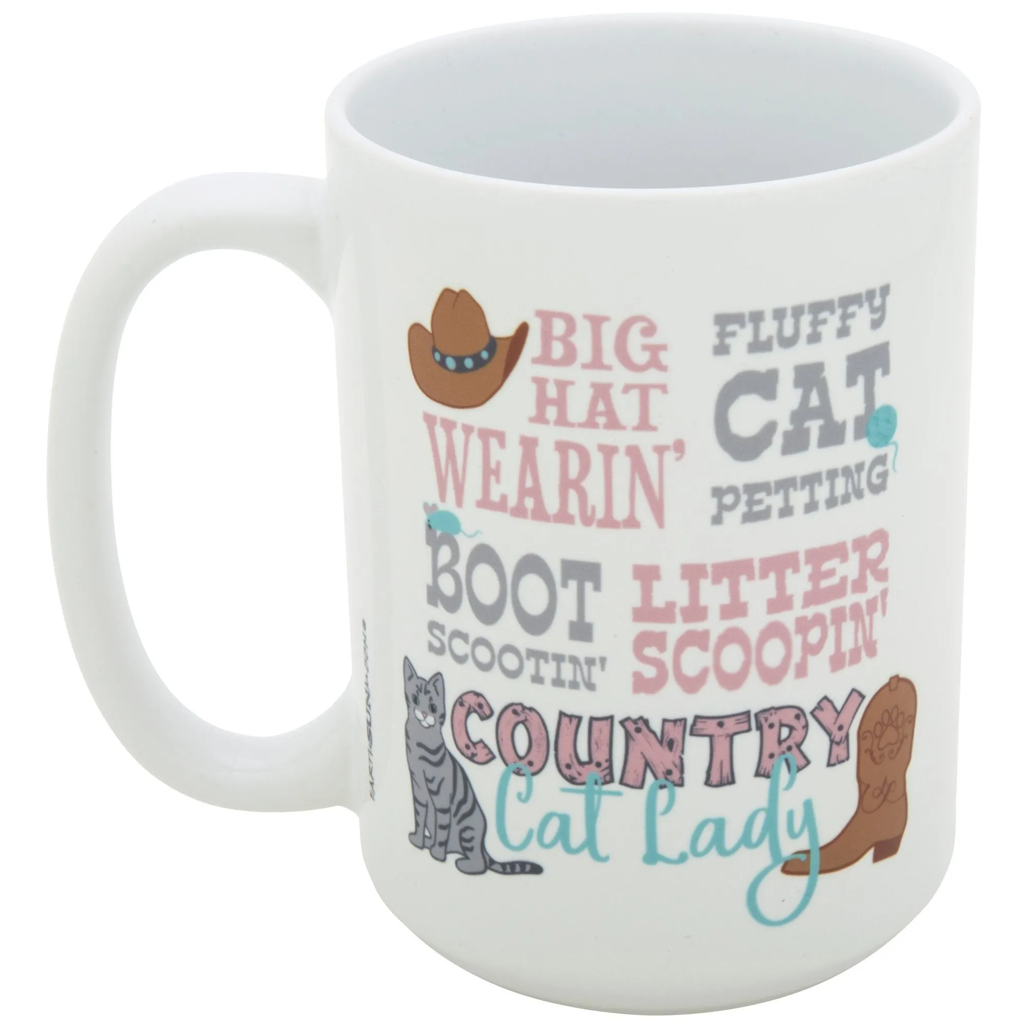 Boot Scootin' Country Cat Lady Mug