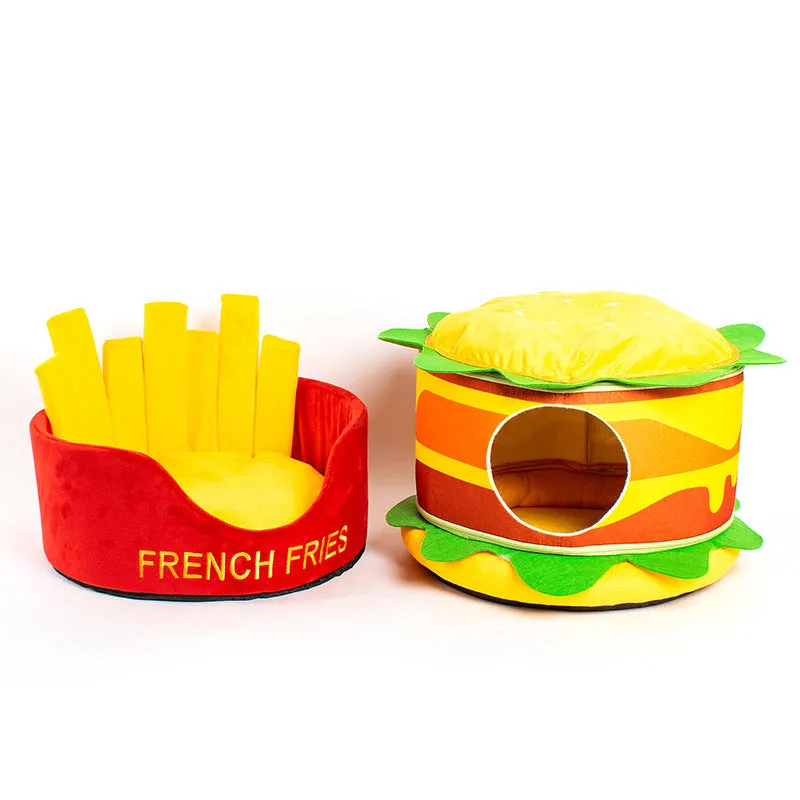 Burger French Fries Pet Bed