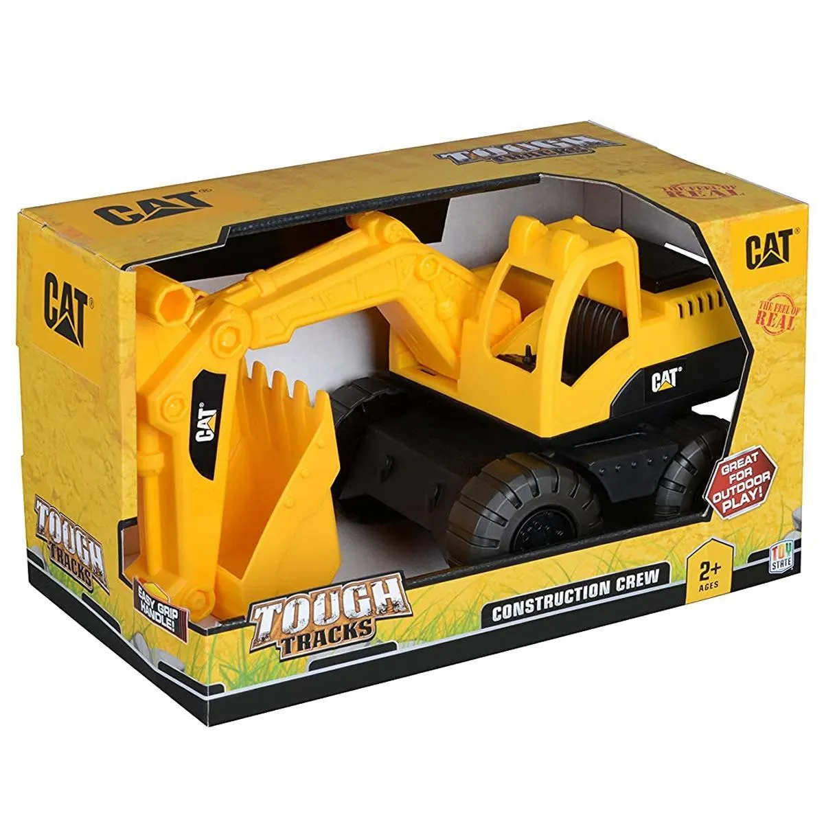 CAT Construction Crew Excavator Tough Tracks Indoor Outdoor Toy Play State