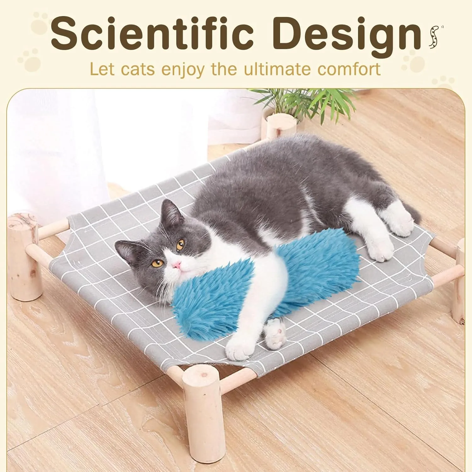 Cat Toys Cat Pillows Toys, 3 Pack Interactive Kicker Catnip Toys, Soft Durable Teething Chew Toy, Promote Exercise for Indoor