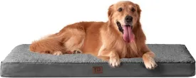 EHEYCIGA Orthopedic XL Dog Beds for Extra Large Dogs with Removable Washable Cover for Crate, Grey, 41x27