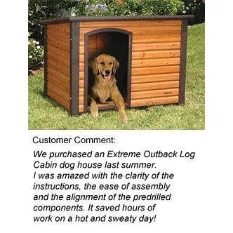 Extreme Outback Log Cabin Dog House