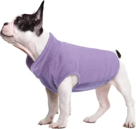 FUAMEY Dog Fleece Vest, Warm Sweatshirt Pullover Mama-Baby Dog Turtleneck Coat with Leash Hole, Dachshund Silver Medium Dog Jacket winter L