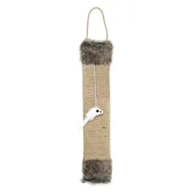 Hanging Cat Scratcher With Mouse Toy - Dark Grey
