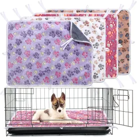 Kajaia 4 Pack Washable Pee Pads with Belt for Pet Crate 18'' x 24" Reusable Puppy Pads Waterproof Pet Training Pads Puppy Potty Pads Absorbent Whelping Dog Bed Pad Mat for Playpen Crate