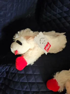 Lamb Chop Plush Squeaker Dog Toy 6 inch mini Multipet