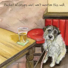 Little Dog Laughed Scruffy Terrier Card