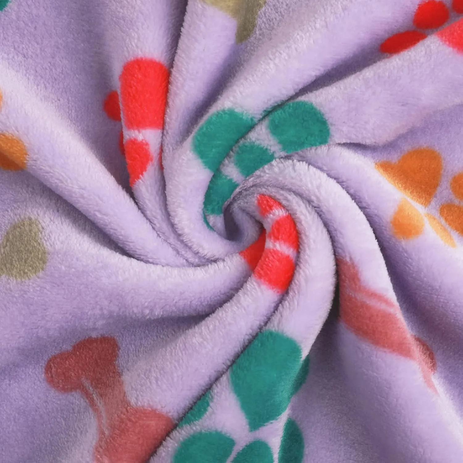 Luciphia 1 Pack 6 Dog Blankets Cat Soft Fluffy Fleece Pet Blanket Warm Cute Print Design Puppy Kitten Doggy Bone Large(41"x31")