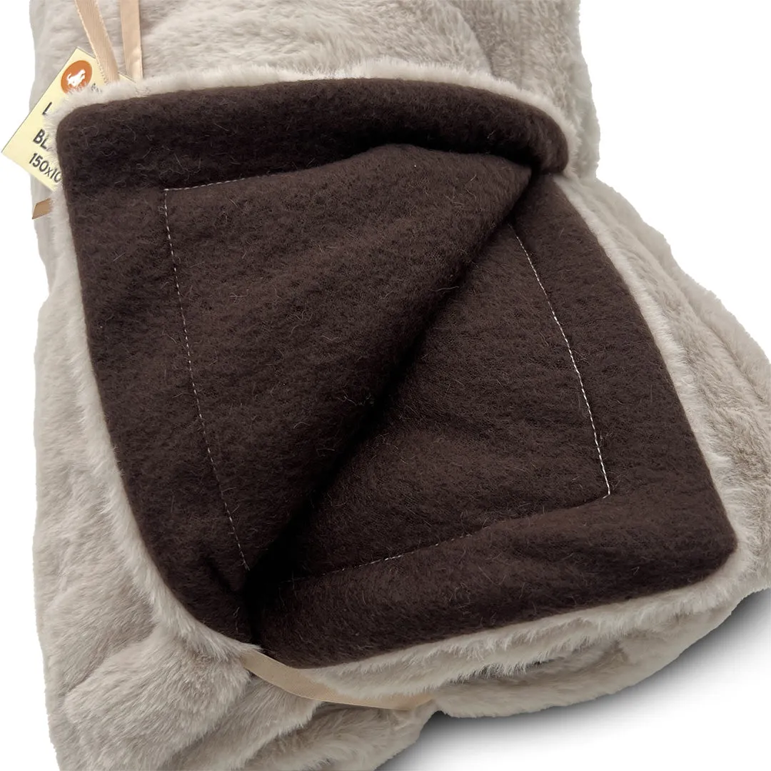 Luxury Fur Pet Blankets: Cream