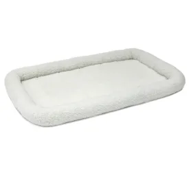 MidWest Homes for Pets QuietTime Bolster Dog Bed White 22in X 36in