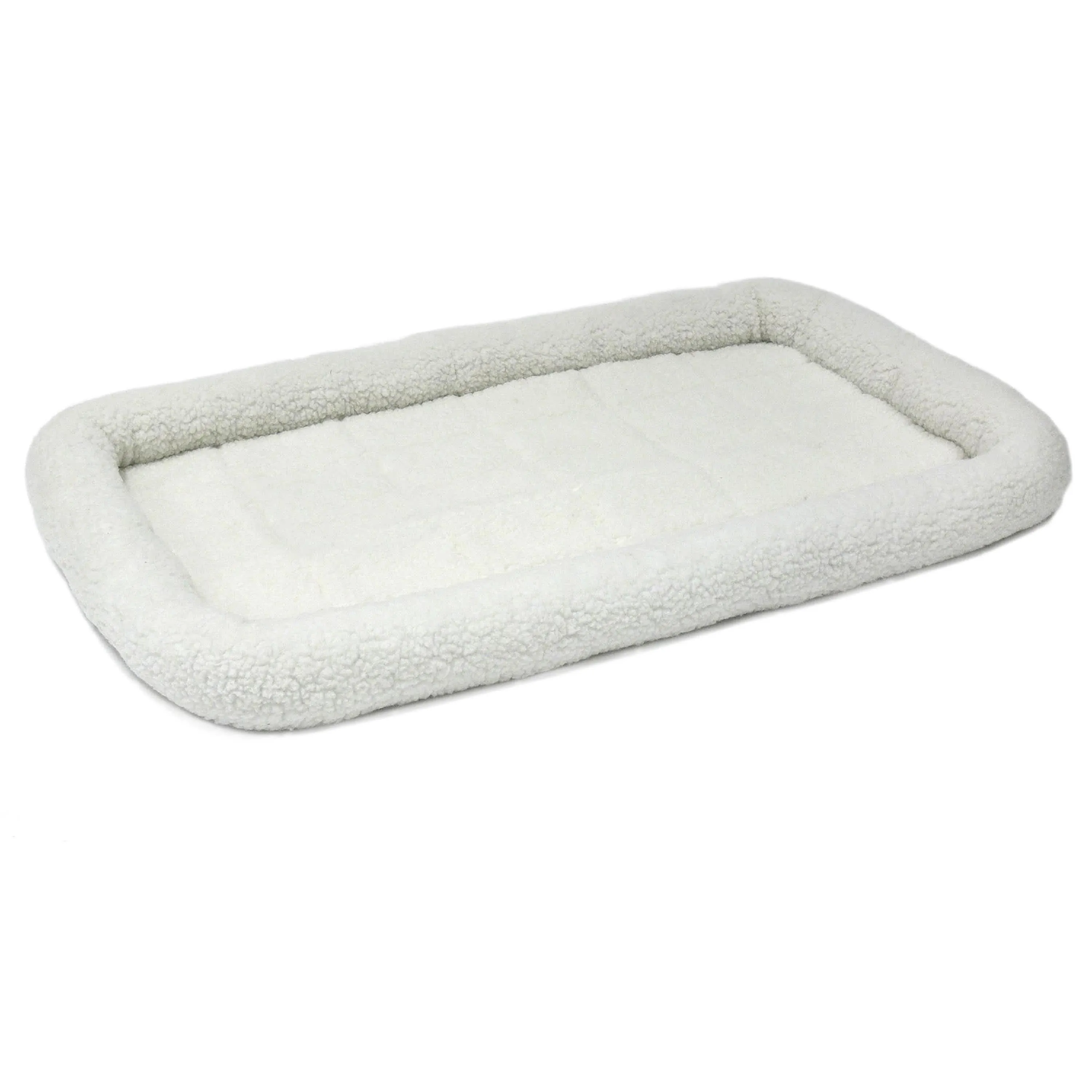 MidWest Homes for Pets QuietTime Bolster Dog Bed White 22in X 36in