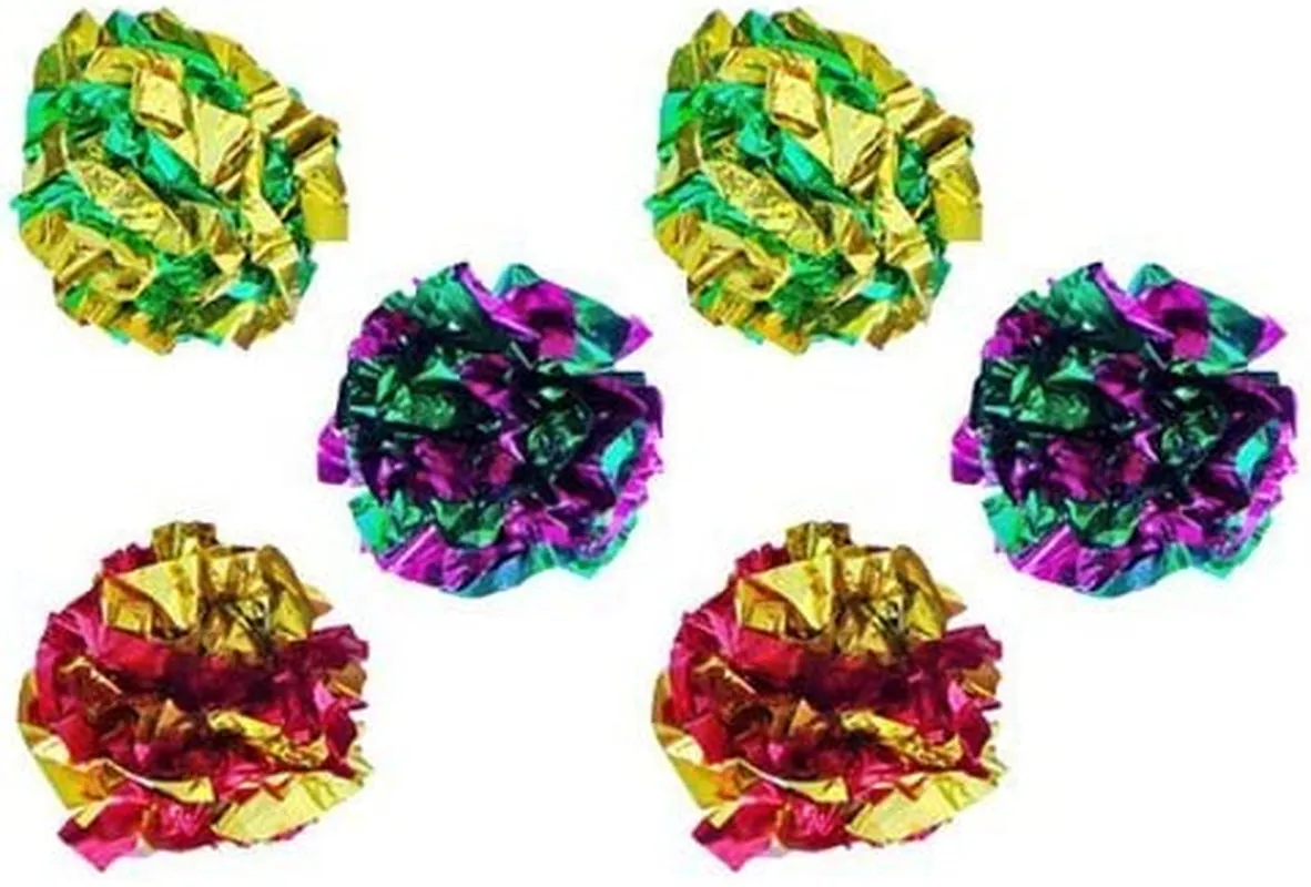 Mylar Crinkle Balls Cat Toys