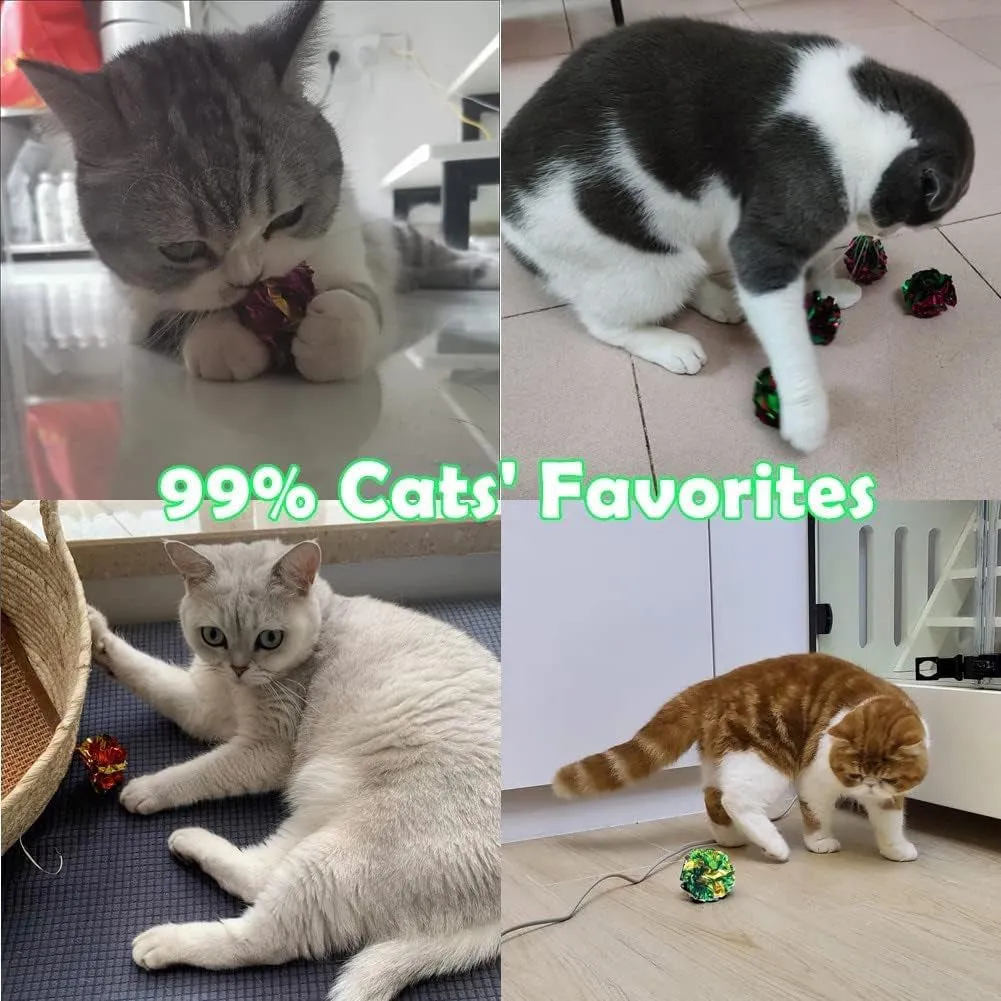 Mylar Crinkle Balls Cat Toys