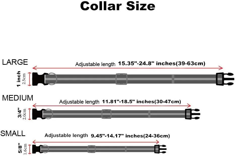 NIMBLE Dog Collar Waterproof Pet Collars Adjustable, Reflective, Durable Flex Poly Coated Nylon Basic Dog Collars 9 Colors in Size S/M/L (Medium (11.81-18.5inches), Apricot Brandy red)