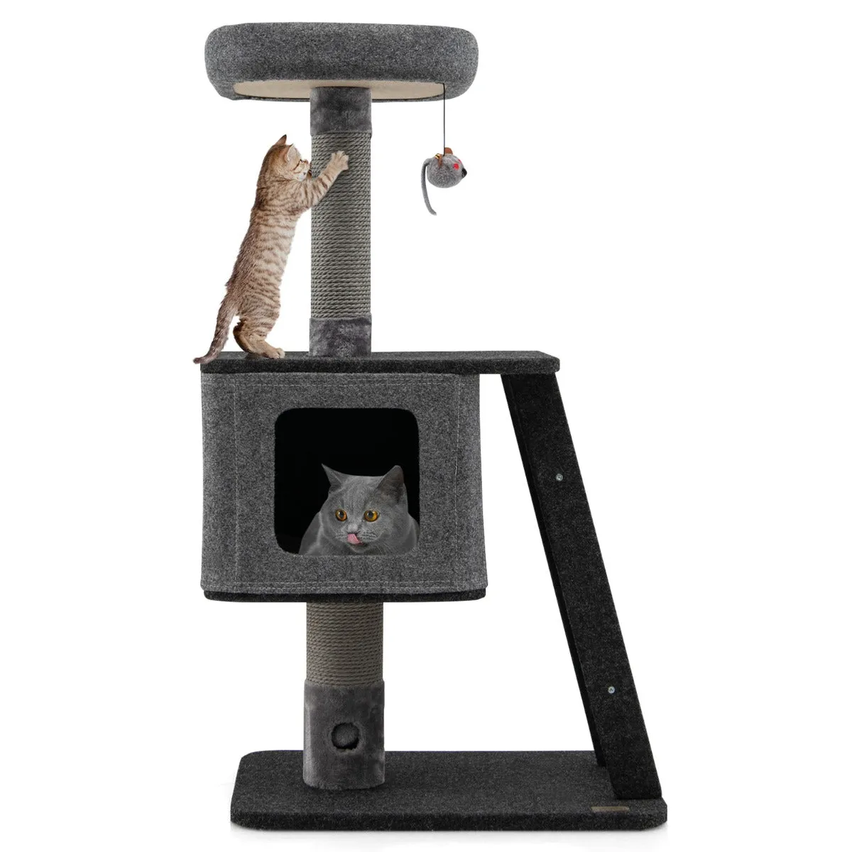 NNECW Cat Climb Stand with Scratching Ramp & Posts