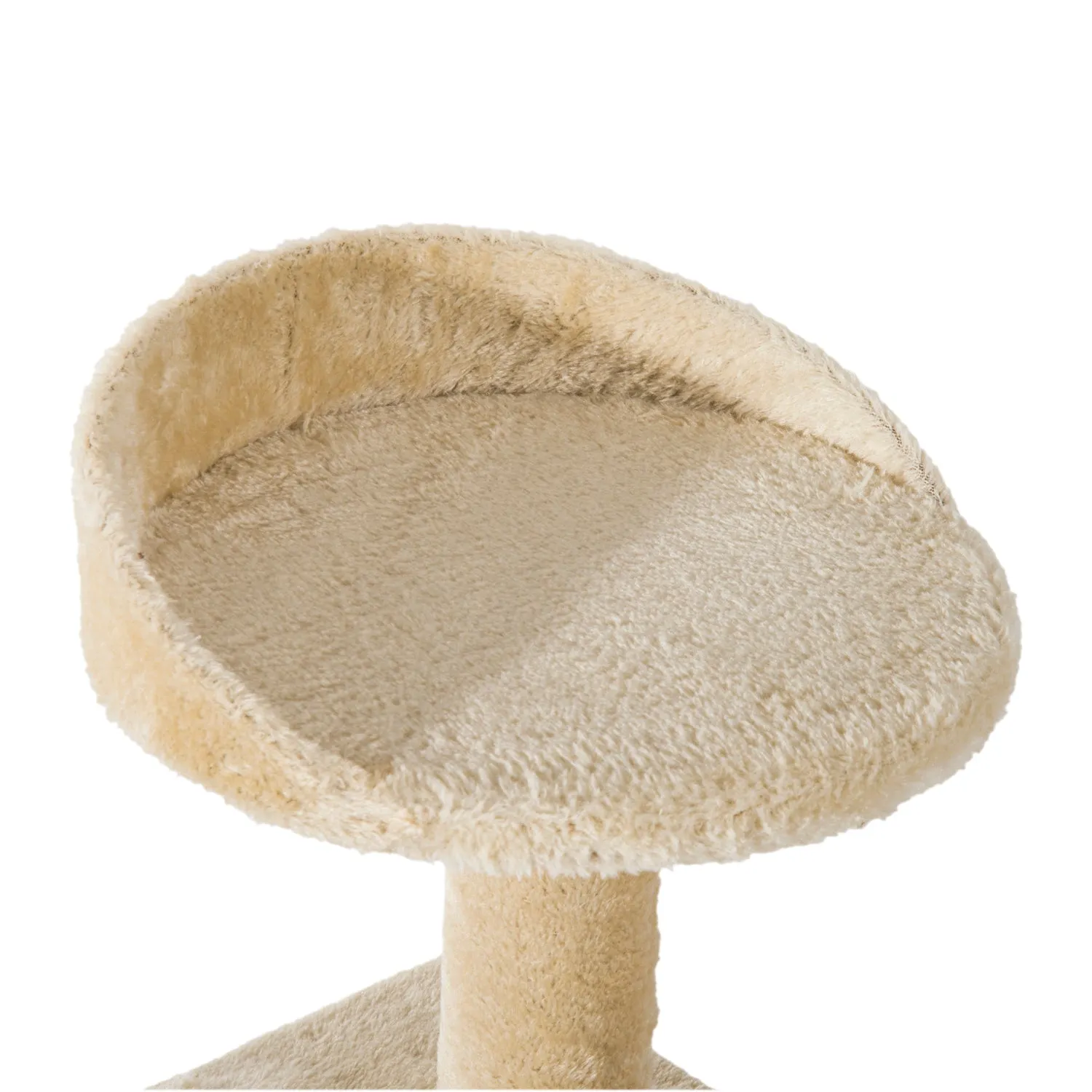 PawHut 100 cm Cat Tree for Indoor Cats Kitten Scratch Scratching Post Climbing Tower Activity Centre Beige
