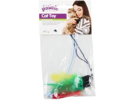 PAWISE  Rod with playing toy(two pack)