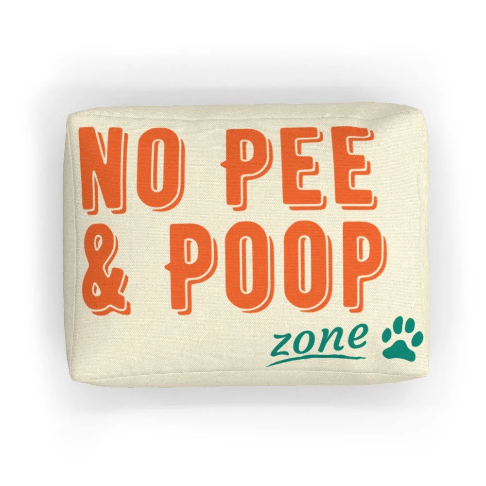 Pet Bed - No Poop Zone
