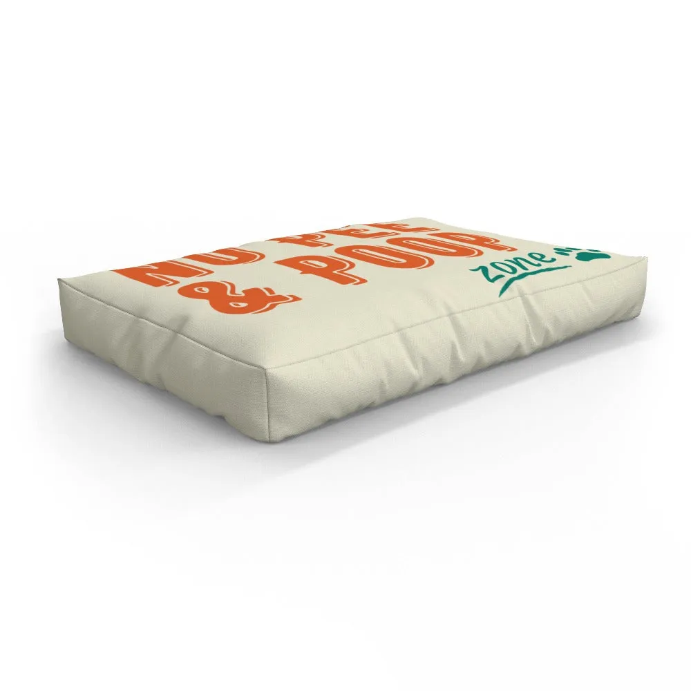Pet Bed - No Poop Zone