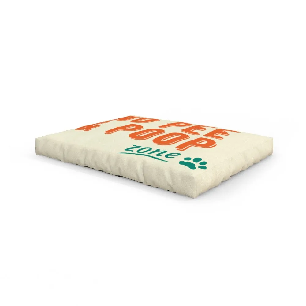 Pet Bed - No Poop Zone