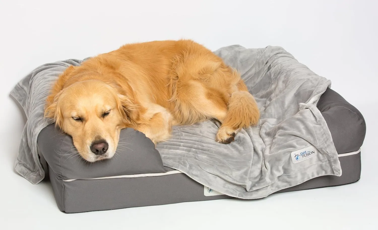 PetFusion Premium Dog & Cat Blanket | Ultra Soft Pet Blanket Available in Plush or Quilted; 2 Colors (Grey; Brown) | Perfect for Small Dogs & Large Dogs