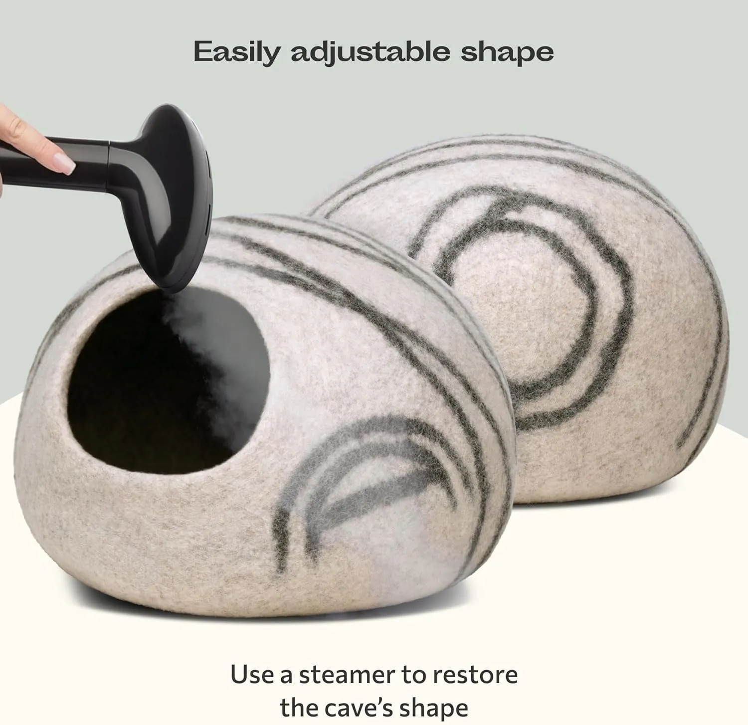 Premium Felt Cave Bed for Indoor Cats