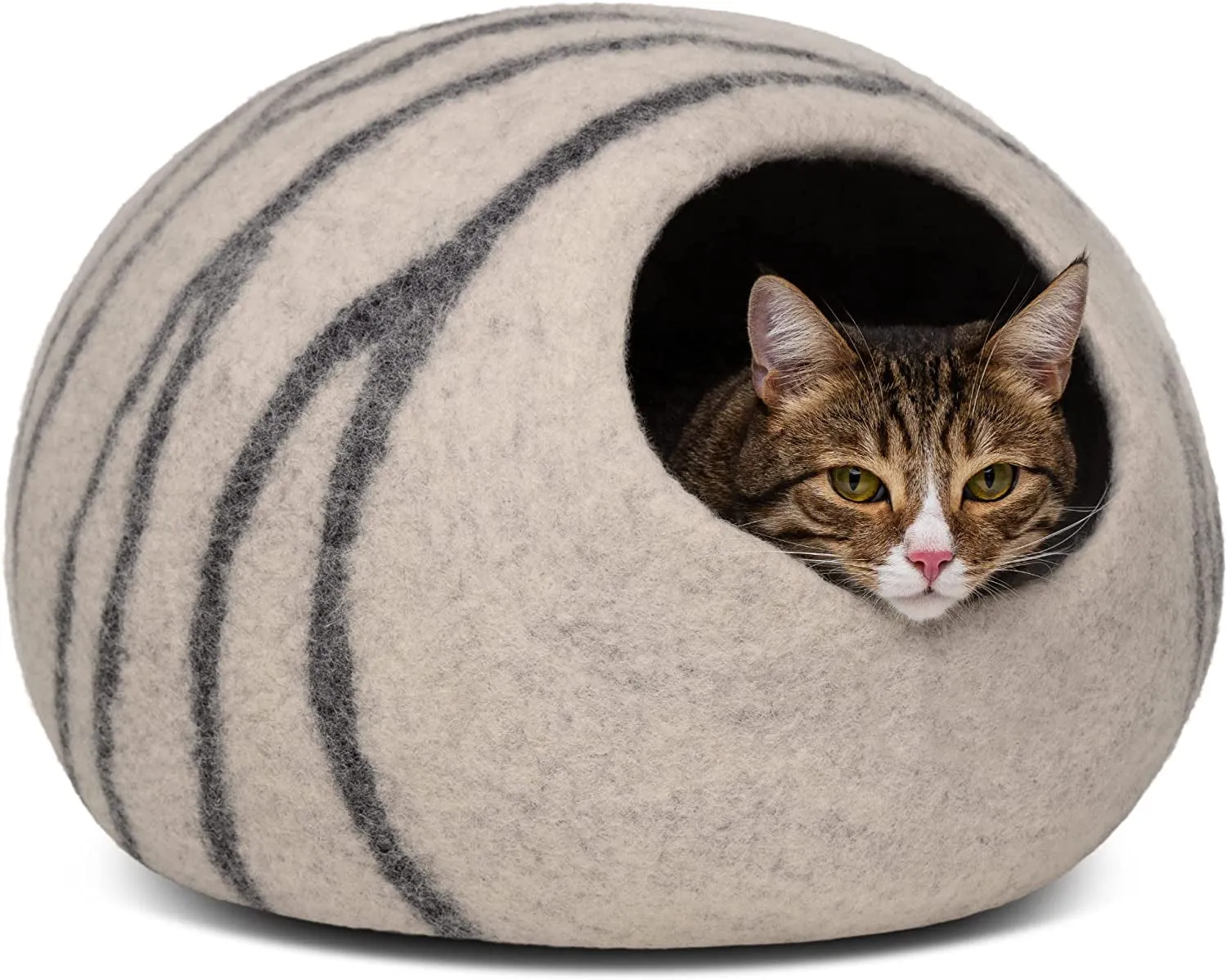 Premium Felt Cave Bed for Indoor Cats