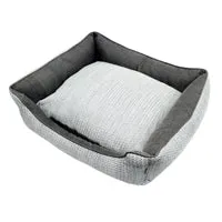 Resploot Sofa Bed - Rectangular - Grey Snakeskin - 70 x 60 x 23 cm (28 x 24 x 9 in)