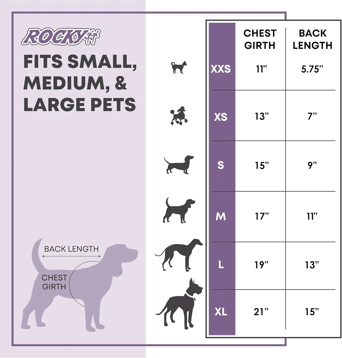 Rocky Thermal Jacket Clothes Fleece Lined Sweater for Dogs, Puppies, Warm Coat Bodysuit Onesie One Piece Vest Pet Jammies with Leg Warmers for Small, Medium, Large Dogs Cats (Christmas, Large)