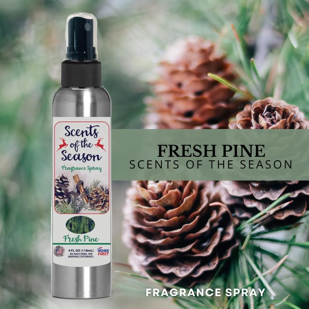 Scent of the Season Home Fragrance - Highly Concentrated Bring Holiday Scent into Your Home Spray on Artificial Wreaths, Christmas Trees, Table Cloth 4oz (Pine)