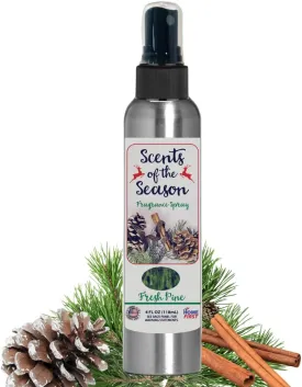 Scent of the Season Home Fragrance - Highly Concentrated Bring Holiday Scent into Your Home Spray on Artificial Wreaths, Christmas Trees, Table Cloth 4oz (Pine)