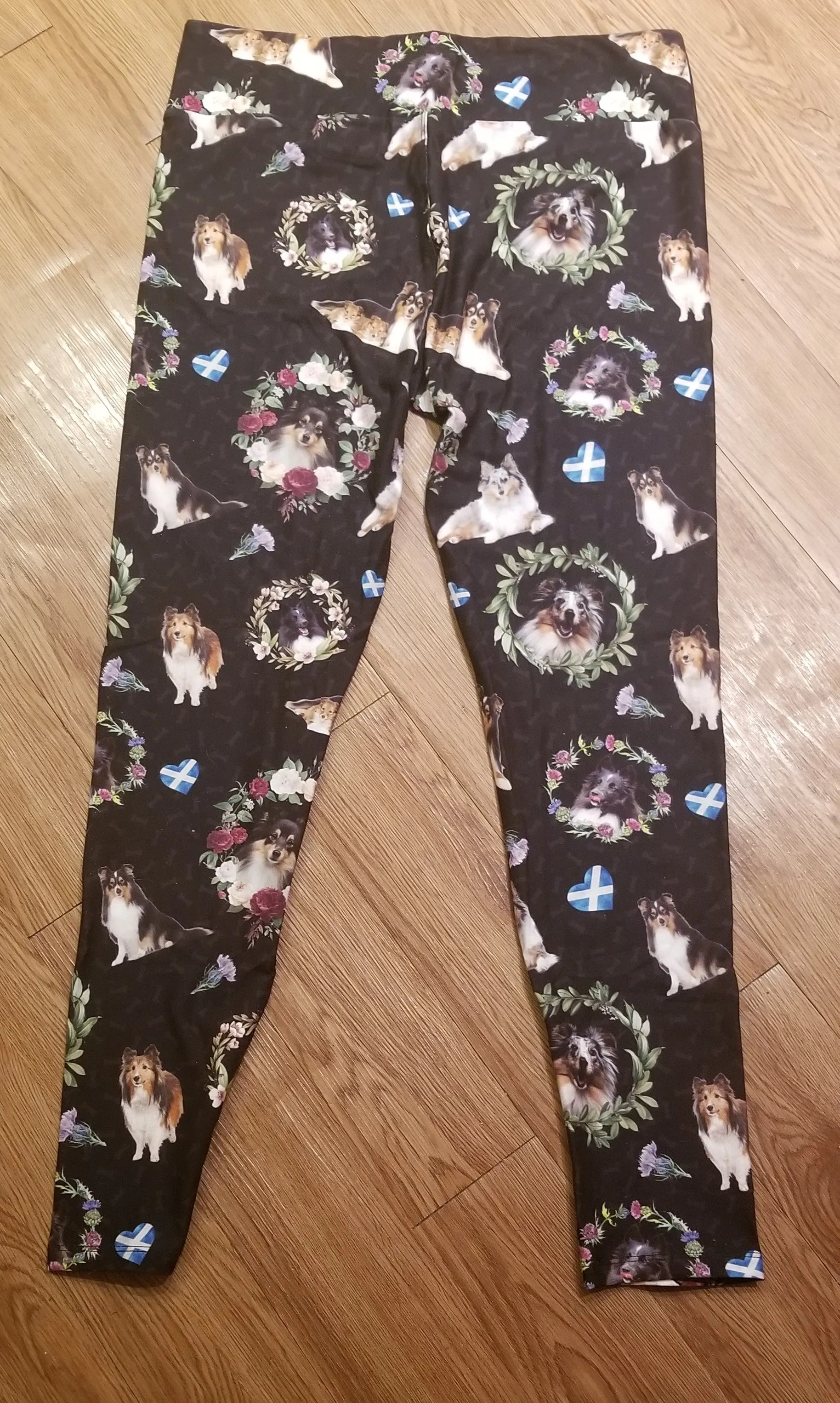 Sheltie Shetland Sheepdog Breed Ladies Leggings Perfect for Agility