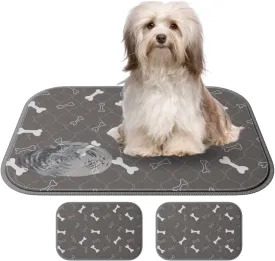 SIRA Group - 2 Pack Pee Pads for Dogs, Washable Pee Pads Non-Slip Puppy Pads Super Absorbent and Leak Proof Reusable Training Mats for Dogs & Cats (Grey, Medium)