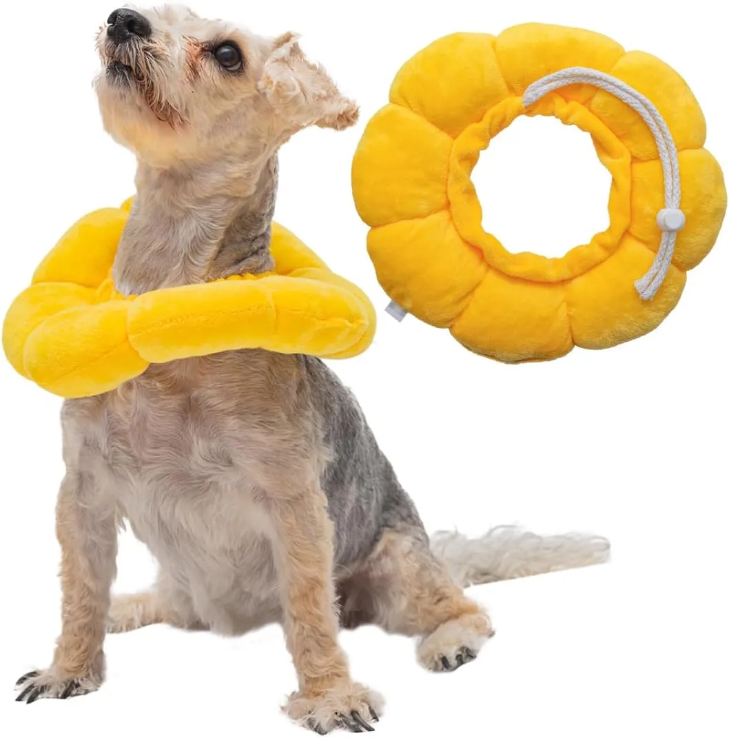 Soft Dog Cone - Adjustable Dog Recovery Cone for Small Dogs - Dog-Friendly Design Dog Cone Collar - Reliable Head and Neck Soft Cone for Dogs - Pet Cone - Dog Cone by Placely