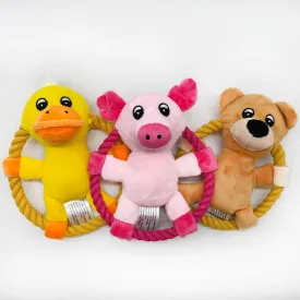 Squeaky Plush Dog Toy Collection