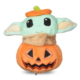 Star Wars: Halloween 6" Grogu Pumpkin Head Squeaker Pet Toy
