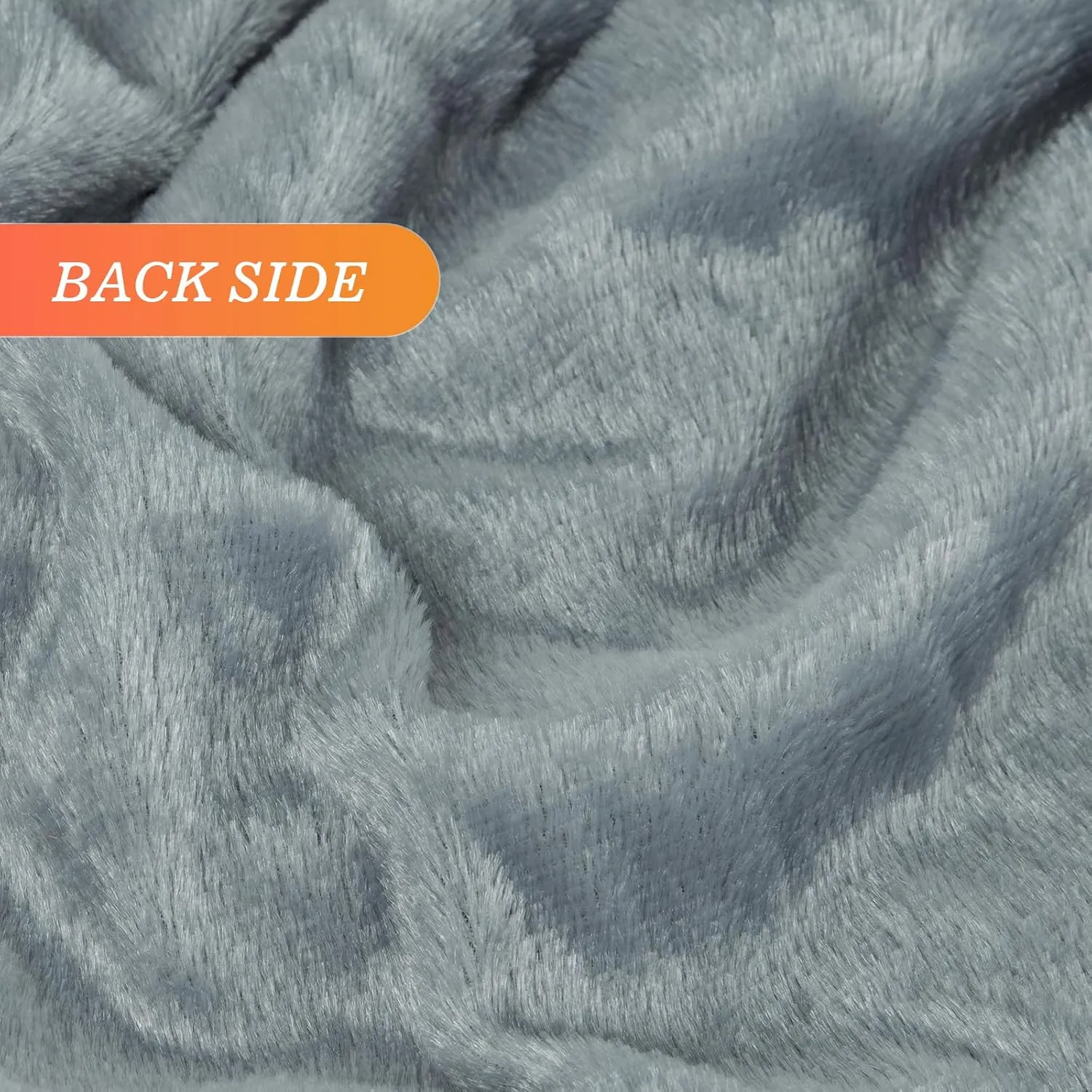 TOONOW Extra Soft Fuzzy Faux Fur Blanket Twin Size 70"x78", Reversible Lightweight Plush Fuzzy Cozy Soft Blankets and Throws for Couch Sofa Bed, Decorative Fluffy Plush Comfy Blanket, Blue Grey