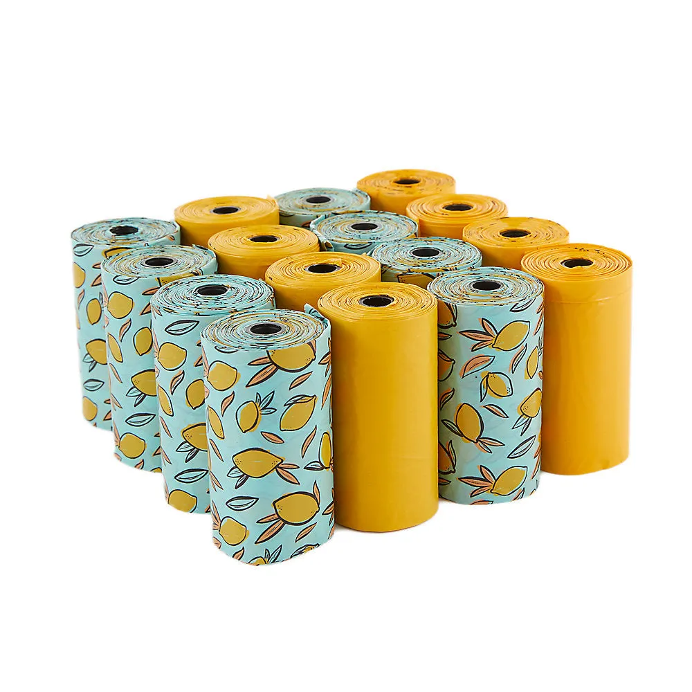 Top Paw® Lemon Print Waste Bags