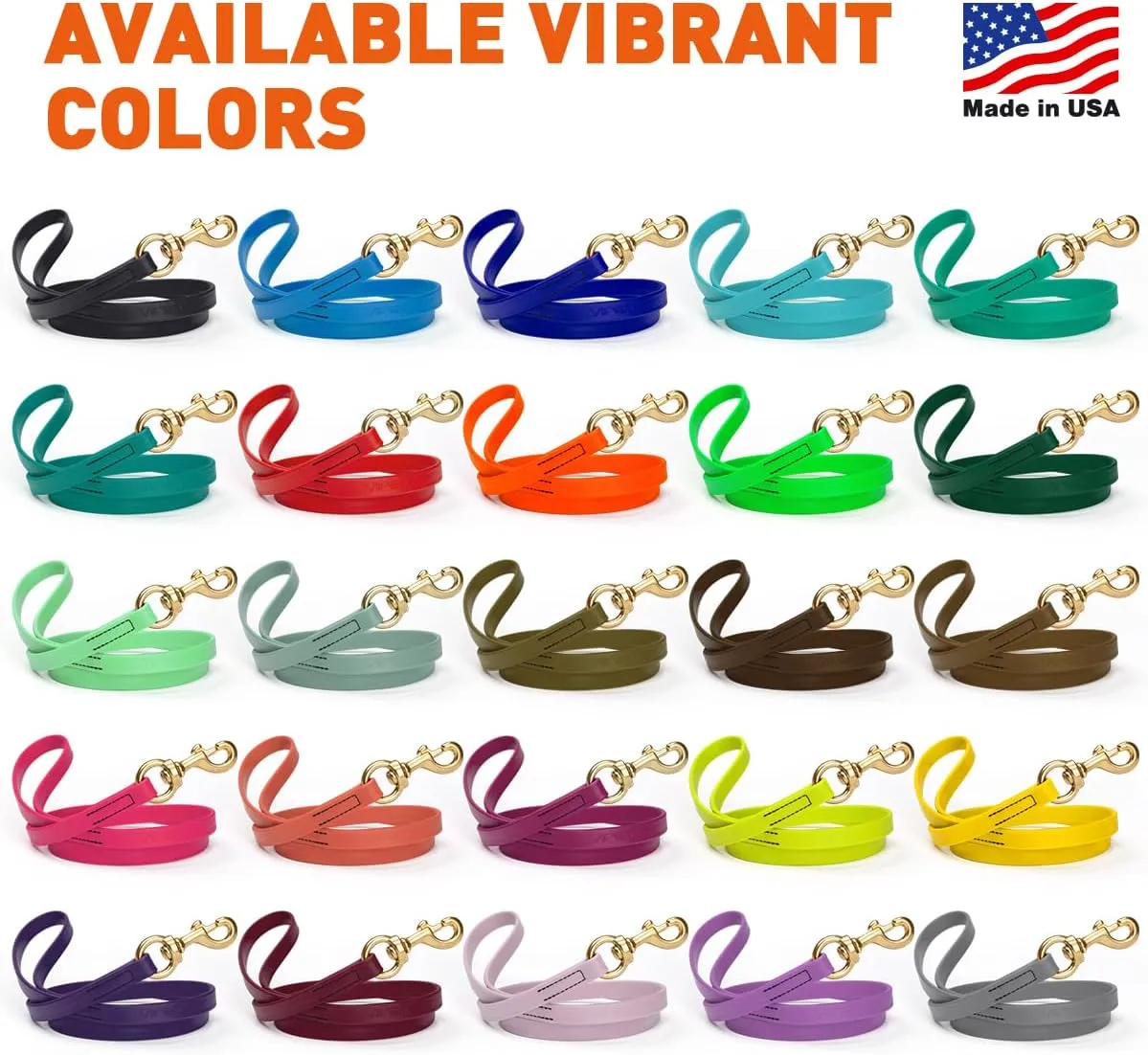Viper Biothane K9 Working Dog Leash Waterproof Lead for Tracking Training Schutzhund Odor-Proof Long Line with Solid Brass Snap for Puppy Medium and Large Dogs 4ft, Passionfruit Pink
