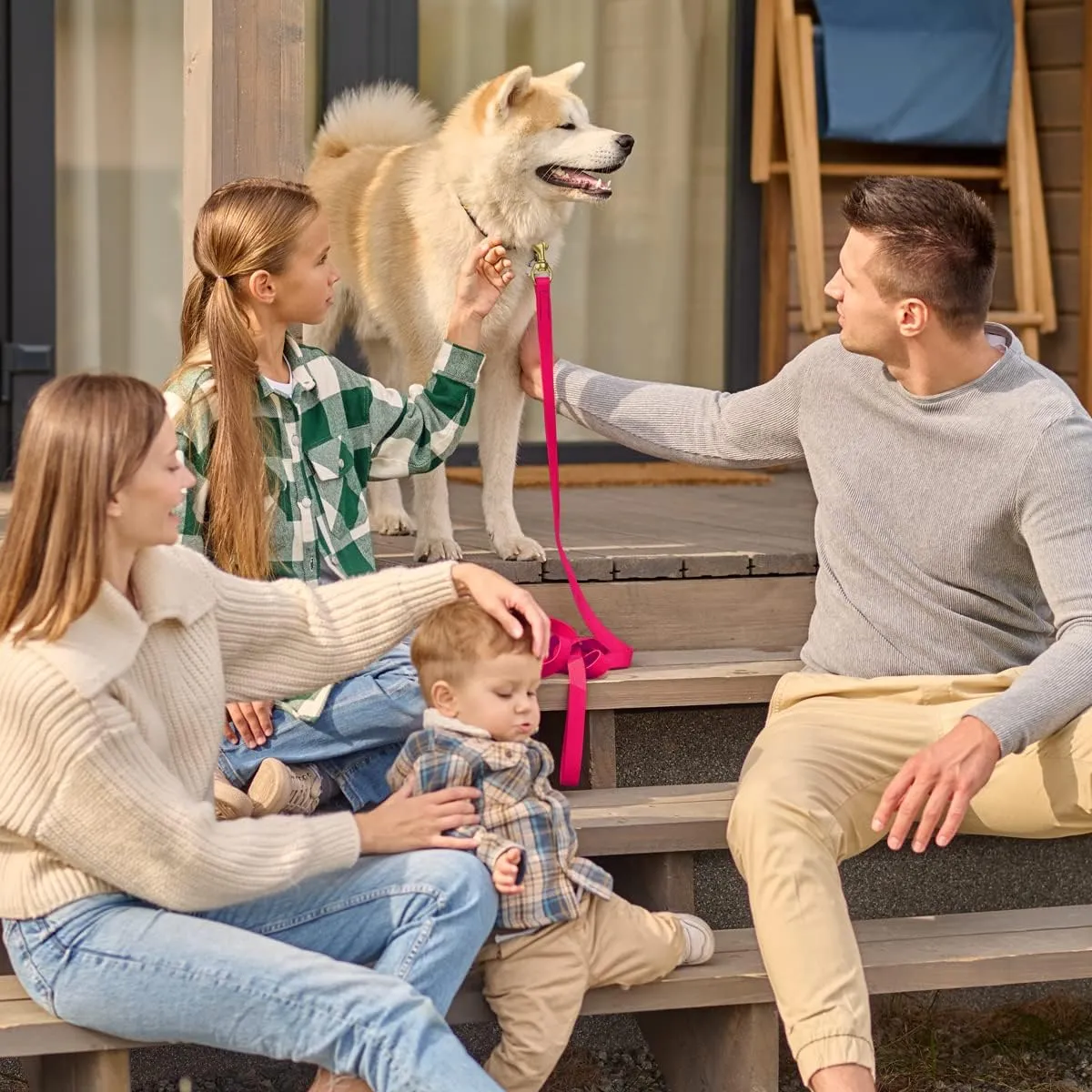 Viper Biothane K9 Working Dog Leash Waterproof Lead for Tracking Training Schutzhund Odor-Proof Long Line with Solid Brass Snap for Puppy Medium and Large Dogs 4ft, Passionfruit Pink