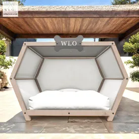 WLO® Natural Hexxon Elevated Modern Dog House