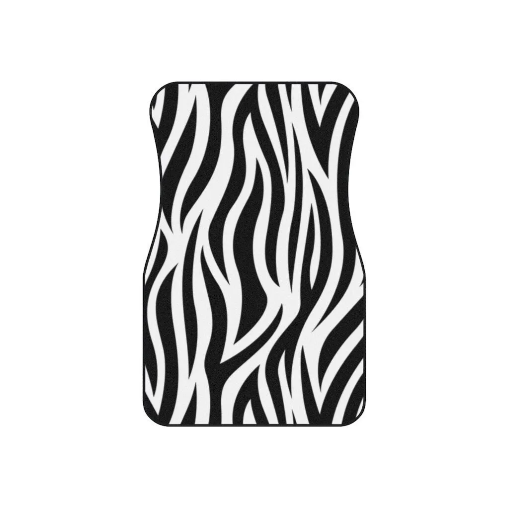 Zebra Floor Mats, Hippie Car Decor, Animal Print Car Mat, Boho Gifts, Gothic Accessories, Cottagecore Mat, Bohemian Vehicle Mats